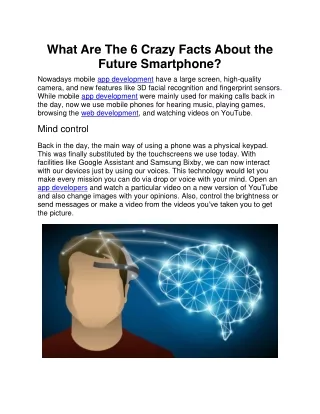 what are the 6 crazy facts about the future