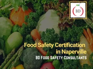 Food Safety Certification in Naperville