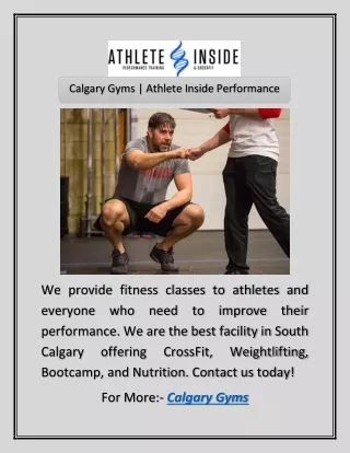 calgary gyms athlete inside performance