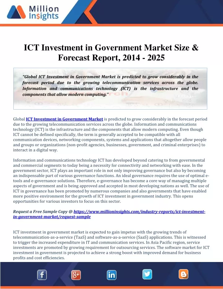 ict investment in government market size forecast