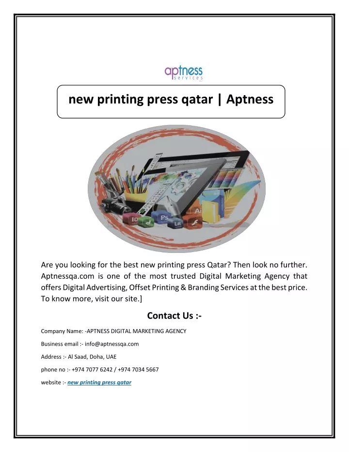 new printing press qatar aptness