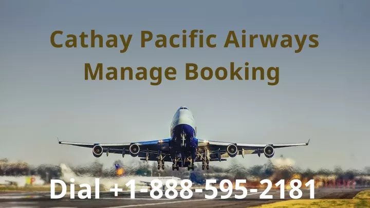 cathay pacific airways manage booking