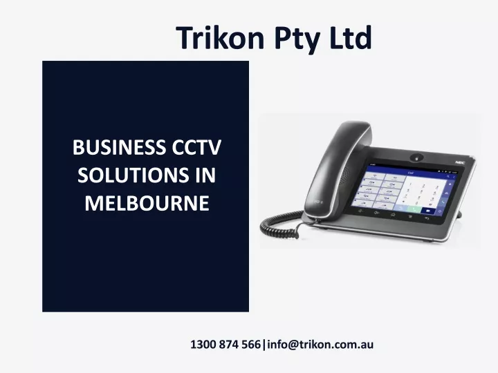 business cctv solutions in melbourne