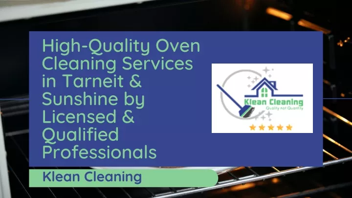 high quality oven cleaning services in tarneit