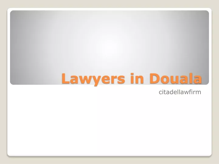 lawyers in douala
