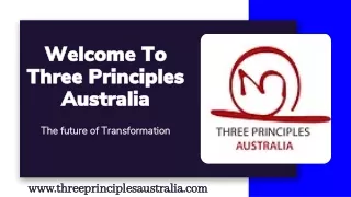welcome to three principles australia