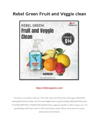 Rebel Green Fruit and Veggie clean