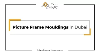 Picture Frames Mouldings in Dubai