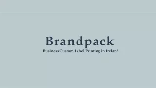 brandpack business custom label printing in ireland