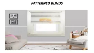 patterned blinds