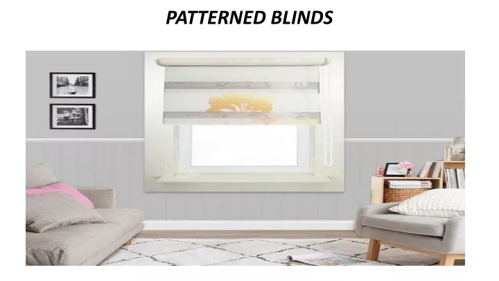 patterned blinds