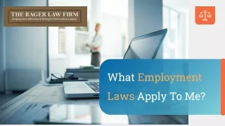What Employment Laws Apply To Me?