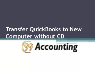 Transfer QuickBooks to New Computer without CD