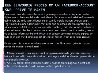 Facebook contact Nederland directe online hulp voor uw computer