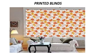 printed blinds