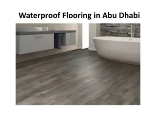waterproof flooring in abu dhabi