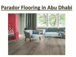parador flooring in abu dhabi