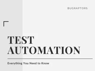 Test Automation - Accelerate the Release of Your Product