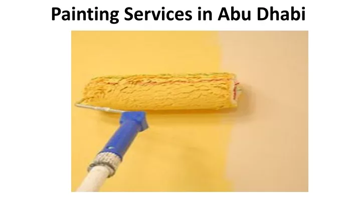 painting services in abu dhabi