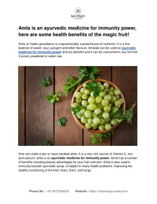ayurvedic medicine for immunity power