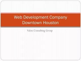web development company downtown houston