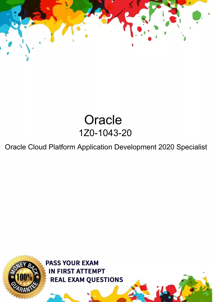 oracle 1z0 1043 20