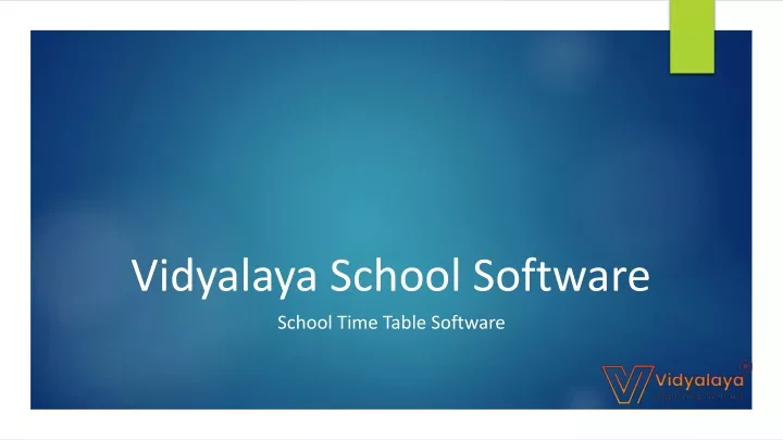 vidyalaya school software