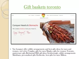 gift baskets toronto