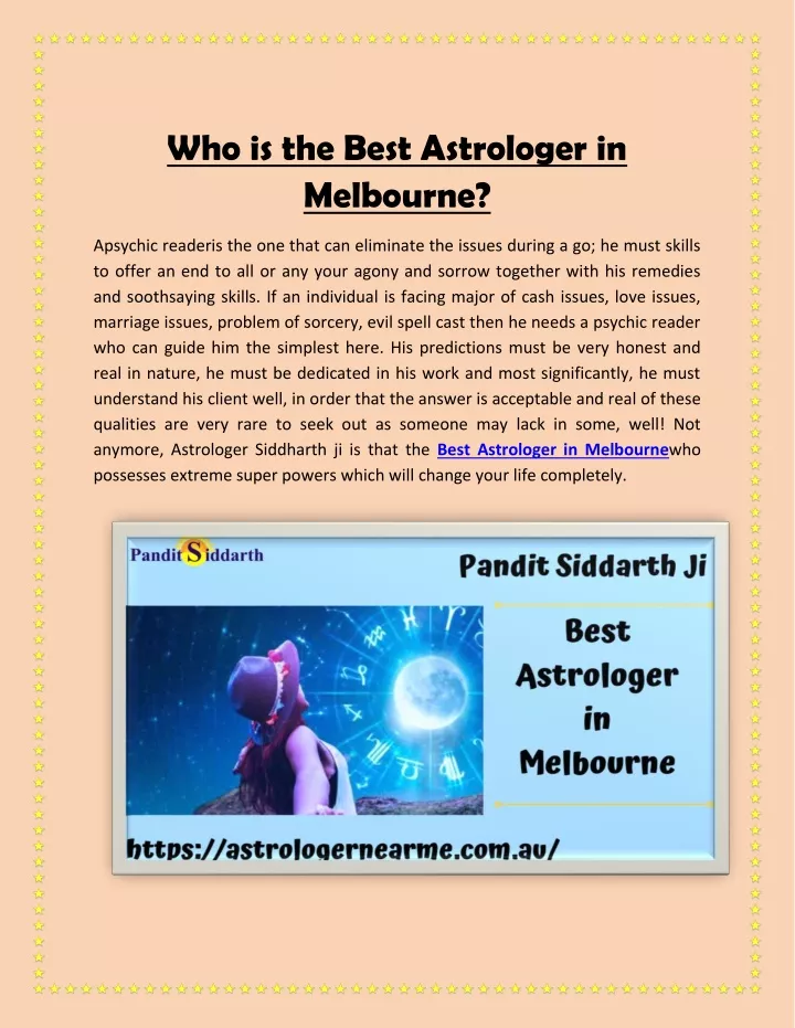 who is the best astrologer in melbourne