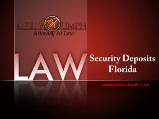 Security Deposits Florida