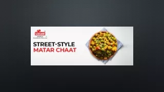Matar Chaat Recipe in Indian Street Style