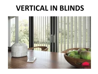 vertical in blinds