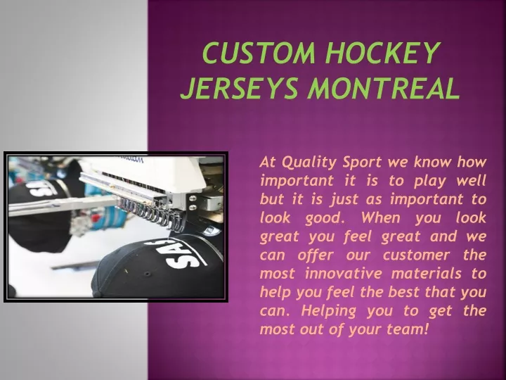 custom hockey jerseys montreal