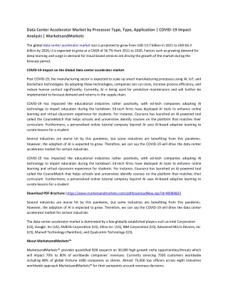 data center accelerator market by processor type