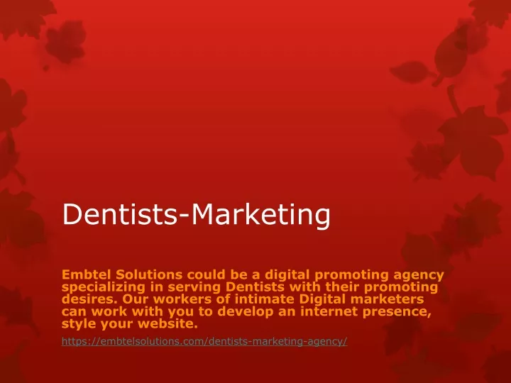 dentists marketing