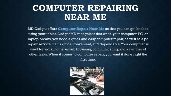 computer repairing near me