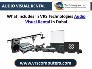 audio visual rental