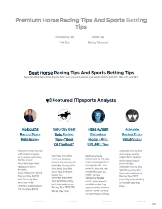 ItipSports - horse racing tips