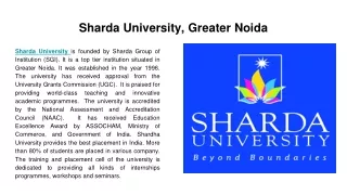 sharda university greater noida