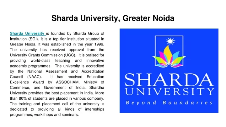 sharda university greater noida