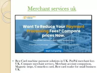 merchant services uk