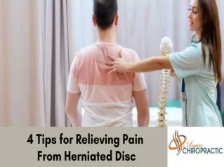 4 Tips For Relieving Pain From Herniated Disc