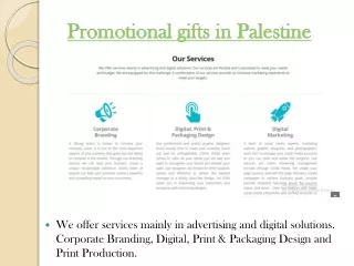Advertising agency in Palestine