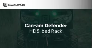 Select best Can-am Defender HD8 bed Rack at SwampOx