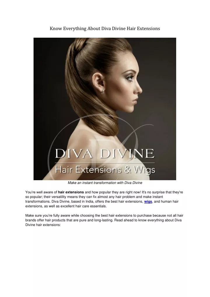 know everything about diva divine hair extensions