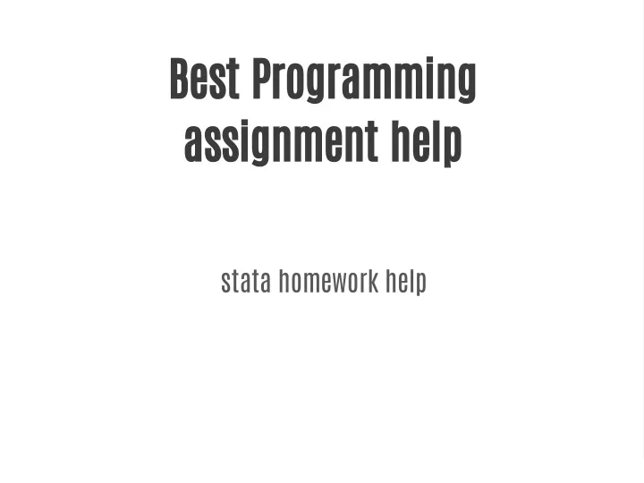 is the programming assignment help legit