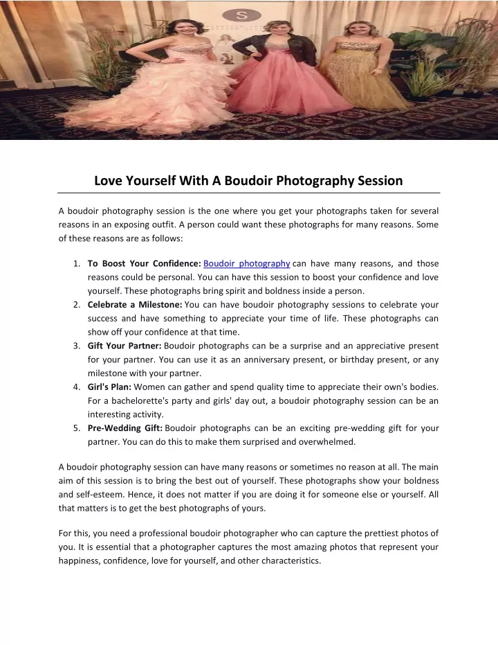 love yourself with a boudoir photography session