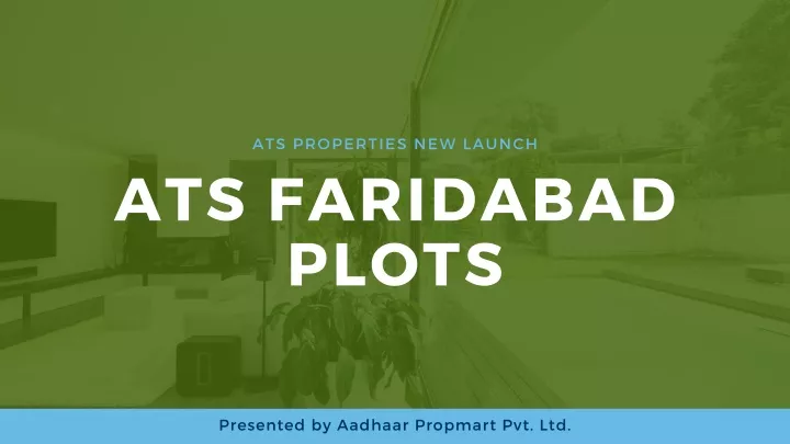 ats properties new launch ats faridabad plots