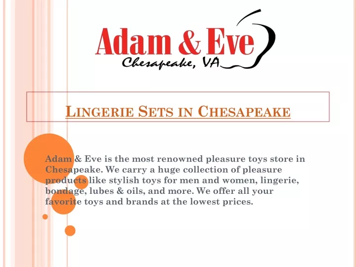 lingerie sets in chesapeake