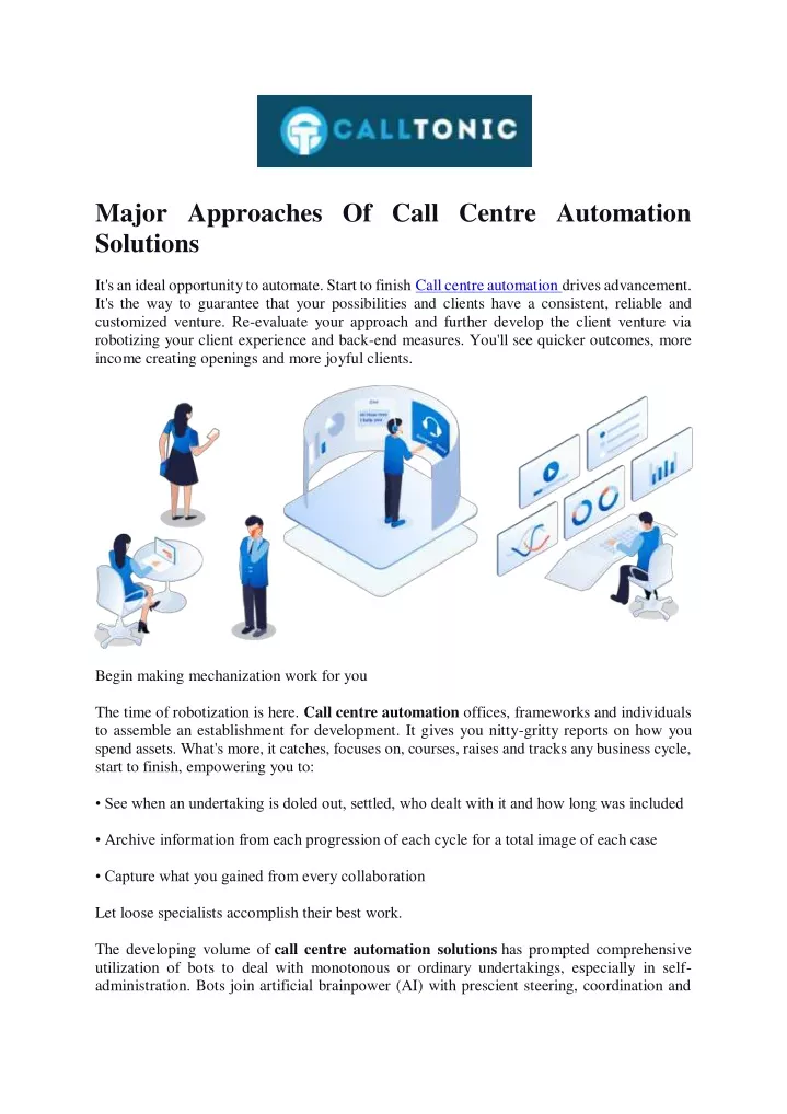 major approaches of call centre automation